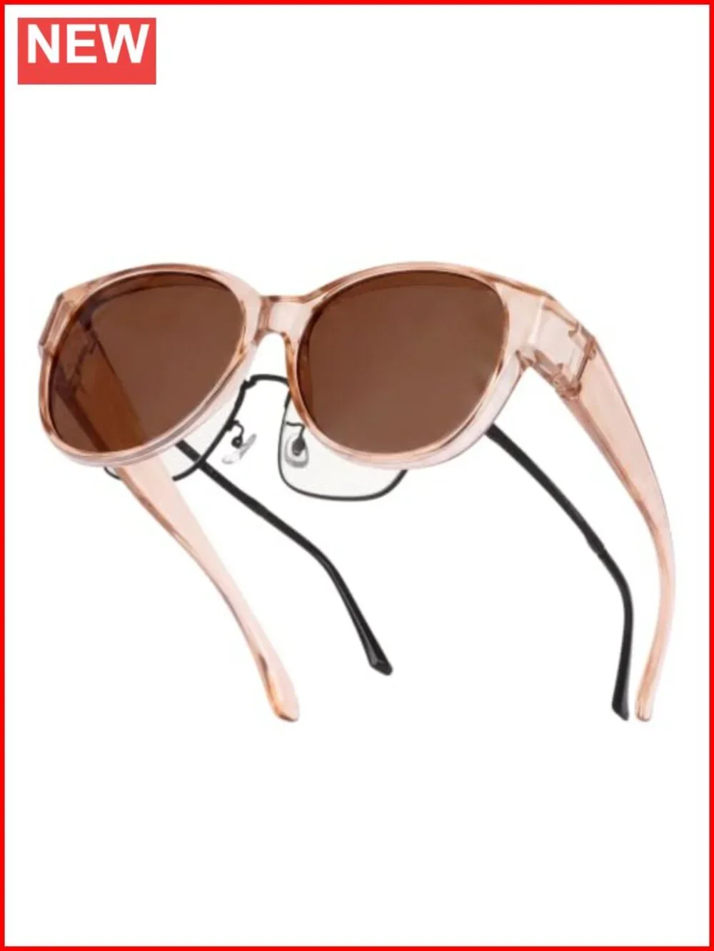 Oversized Fit Over Glasses Sunglasses Women Polarized UV400 Floral Frame Outdoor